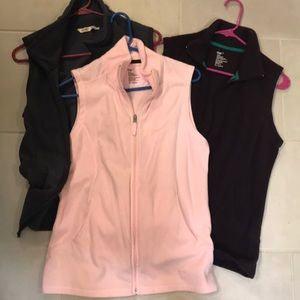 Bundle of fleece vests GUC medium